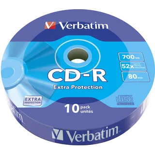 Verbatim 10 x CD-R 700MB (80 Min) 52x (10 x), Optischer Datenträger