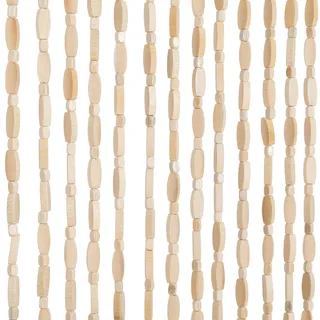 Osunnus Handgefertigter Bambus-Perlenvorhang für Tür, 90 x 190 cm, 52 Stränge, hängende Türperlen, Hippie-Vorhang für Schlafzimmer, Wohnzimmer, Boho, rustikale Heimdekoration, natürlich