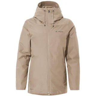 VAUDE Damen Winterjacke Mineo 3in1 Jacket, warm, kann separat getragen werden, wasserdicht, winddicht und atmungsaktiv, linen, 36