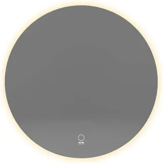 HOME DELUXE - LED-Spiegel SILA - 60 cm - Rund - 3 verschiedene Lichtfarben - Antibeschlagssystem - 38 Watt Gesamtleistung I Wandspiegel Badspiegel Badezimmerspiegel - Weiß