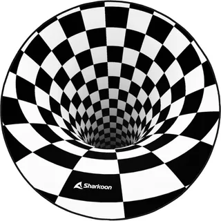 SKILLER SFM12 3D Vortex (schwarz/weiß, Ø 120cm) - Schwarz, Weiß