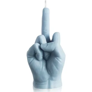 GROBRO7 Middle Finger Candle Dänischer Pastellduft Raumdekoration, Kiefern Räucherstäbchen Aromatherapie, Gesten Kerzen für Schreibtisch, Winter Weihnachten Festival Party Housewarming Gift (Blau)