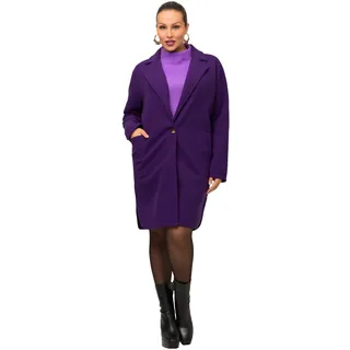 Ulla Popken, Damen, große Größen, Sweatmantel mit Schlitzen