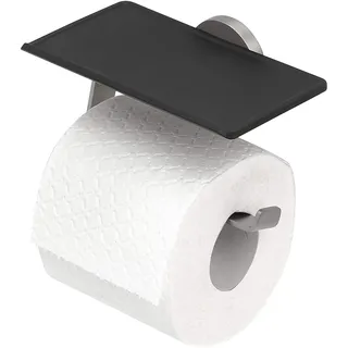 Tiger Noon Toilettenpapierhalter mit Ablage in Gebürsteter Edelstahl