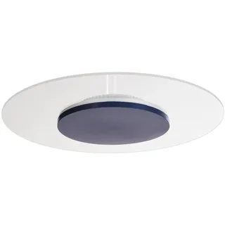 Led-Deckenleuchte , Blau , Kunststoff , rund , G , 37x4.5x37 cm , RoHS, Europäischer Sicherheitsstandard , Lampen & Leuchten, Leuchtenserien