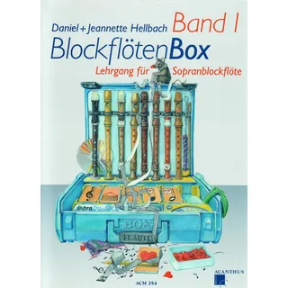 Acanthus Music "Blockflötenbox Band 1 (+Online Audio) – Daniel Hellbach – Lehrgang für Sopranblockflöte
