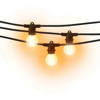 Matel Verkettbare E-27-girlande 20 M - Black - One Size