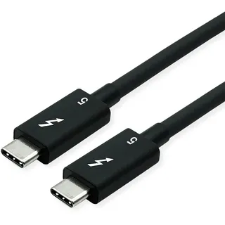 Roline USB-C auf USB-C 0,5 m Schwarz