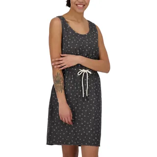 Alife and Kickin Damen DojaAK DNM B Top Dress Kleid Damenkleid Jeanskleid Freizeitkleid Sommerkleid XS-XXL, Black Denim, M