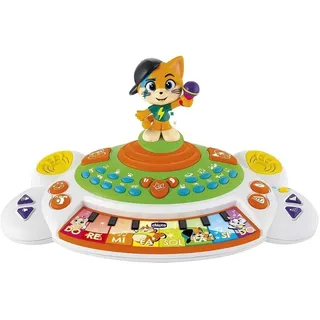 Chicco 44 Cats - Piano, Babys Musikspielzeug, Lernspielzeug Keyboard, Babyspielzeug, Songs 6 Sounds aus der TV Serie 44 Cats