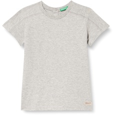 United Colors of Benetton Jungen T-shirt 3mm5g102p Kurzarm Shirt, Melange Light Grey 501, 18 Monate EU