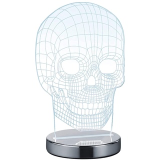 Trio Reality Leuchten LED Tischleuchte Skull,