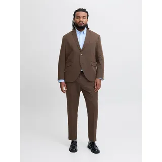 Anzug "JPRFRANCO SUIT NOOS PLS", Herren, Gr. 70, N-Gr, delicioso, Web, Obermaterial: 78% Polyester, 17% Viskose, 5% Elasthan, JACK & JONES PLUSSIZE, unifarben, slim fit, Anzüge Anzug