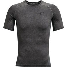 Bild Heatgear Comp SS kurzärmliges Funktionsshirt, schnelltrocknendes T-Shirt Herren - Schwarz,Weiß,Grau - L