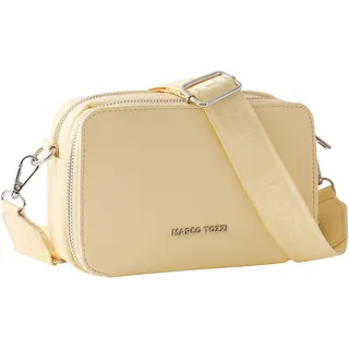 Umhängetasche MARCO TOZZI, Damen, Gr. B/H/T: 19cm x 12,5cm x 6cm, gelb, Lederimitat, unifarben, Taschen Umhängetasche, Damen Kamerabag, Schultertasche mit Kartensteckfächern