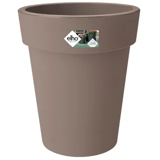 elho Green Basics Top Planter Hoch 35 - Blumentopf für Außen - Ø 34.5 x H 41.0 cm - Braun/Taupe