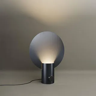 s.luce Tischlampe Cloud Schwarz Ø 30cm , Metall , Rund , Gu10 , 30x44x44 cm , Lampen & Leuchten, Innenbeleuchtung, Tischlampen