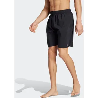 Adidas Solid CLX Classic-Length Badeshorts Black / Lucid Lemon XL