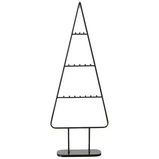 Spetebo Metall Tannen Baum schwarz - 111 cm - Weihnachten Deko Ständer für Zierschmuck