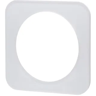 Wandplatte aus Glas im europäischen Design, kombiniert elegantes weißes Finish und Funktionalität mit einem Schlüssel. Ideal, um Ihre Räume mit einem anspruchsvollen Touch zu modernisieren.