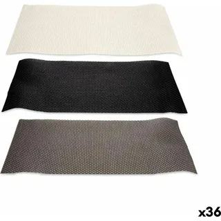 Kinvara Tischset 30 x 45 cm (36 Stück) - Weiß, Schwarz, Grau