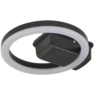 Lindby LED Deckenleuchten Finian dimmbar (spritzwassergeschützt (Modern) in Schwarz (1 flammig,) - Außenleuchte für Garten Terasse Balkon & Haus Deckenleuchte