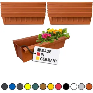 Paletten Blumenkasten 12x Terrakotta Einsatz zum an- & Einhängen Pflanzkasten