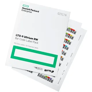 HP HPE LTO-9 Ultrium RW Bar Code Label Pack