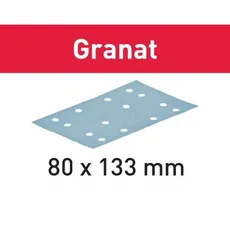 Bild Granat STF 80x133 P40 GR/50 Schwingschleifblatt 133x80mm K40, 50er-Pack (497117)