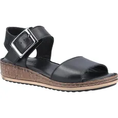 Hush Puppies, Damen, Sandalen, Sandalen Ellie Leder, Schwarz, (37)