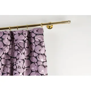 InCasa Gardinenstange Ø 20 mm, Länge: 280 cm, Glanz Messing - komplett