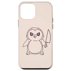 Hülle für iPhone 12 mini Pinguin und Messer