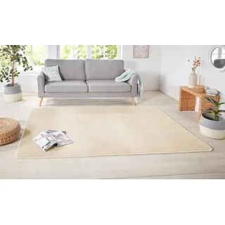 HANSE HOME 101152-140x200 Drinnen Teppich Rechteck Polypropylen (PP), Fleece Cremefarben