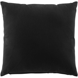 douceur d'intérieur Twily Kissen mit abziehbarem Bezug (45 x 45 cm), Schwarz, Baumwolle/Recycling-Polyester