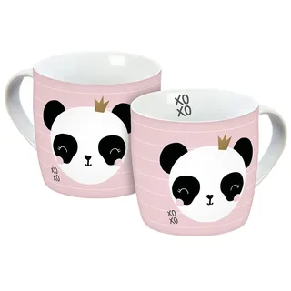Gedalabels Tasse Panda XOXO 0,3 l Rosa