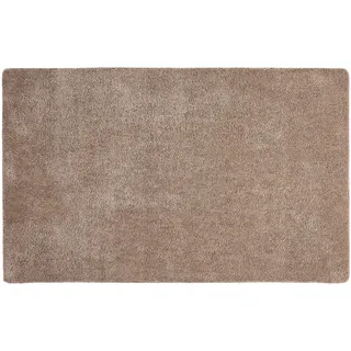 Astra Fußmatte innen rutschfest - Pflegeleichte Schmutzfangmatte waschbar - Türmatte PVC-frei Sauberlaufmatte - saugstarker Fußabtreter Taupe 50x80 cm