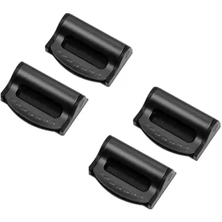 Msagkah 4 Stück Auto Sicherheitsgurt Einsteller, 4 Pack langlebige Sicherheitsgurt Schnalle, Universal Auto Sicherheitsgurt Einsteller für Kinder & Erwachsene (Schwarz)