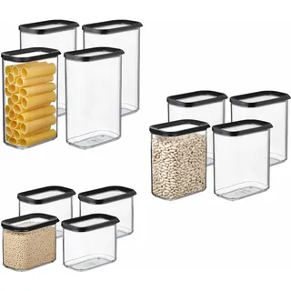 Mepal MODULA Vorratsdosen Sparset 12er Set schwarz - Schwarz