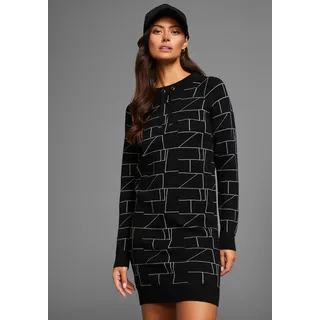 LAURA SCOTT Strickkleid Schwarz 36