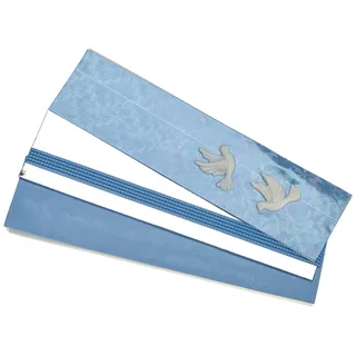 Pracht Creatives Hobby Wachsplatten Mix hellblau/silber 3 halbe Wachsstreifen ca. 200 x 50 x 0,5 mm