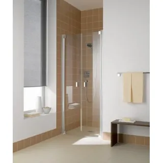 Kermi Pendeltür RAYA PTD 09020, RAPTD090201PK, Farbe: Silber Mattglanz Echtglas klar Clean