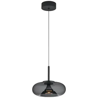 Helestra Led-Hängeleuchte , Schwarz , Metall, Glas , rund , F , 210 cm , Lampen & Leuchten, Innenbeleuchtung, Hängeleuchten, Pendelleuchten