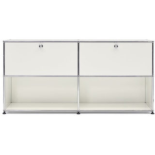 USM Sideboard weiß, Designer Prof. Fritz Haller, 74x153x38 cm