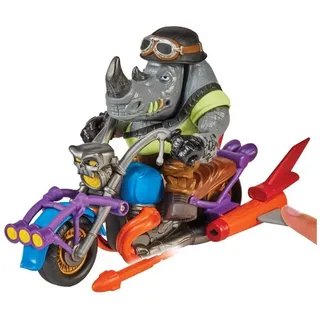 Rubies Teenage Mutant Ninja Turtles 83447 Mutant Mayhem Chopper mit Rocksteady Figur Jungen von 4 bis 7 Jahren und TMNT-Fans