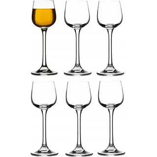 Glas Gläser für Wodka, Likör, Tinkturen 60 ml 6 Stück PORTO Kristallglas - Transparent