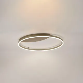 s.luce Ring 1-flg. Ø 80 cm rund grau Aluminium