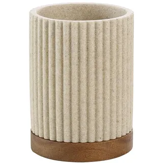 Douceur d'intérieur Niagara Zahnputzbecher Beige
