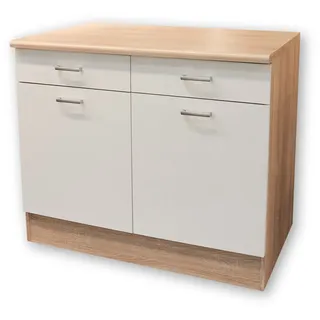 Stella Trading Unterschrank Mid.you 100 x 90 x 60 cm Weiß