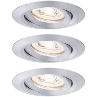 Paulmann Nova mini Coin 3er Set rund schwenkbar 3x4W Alu gedreht