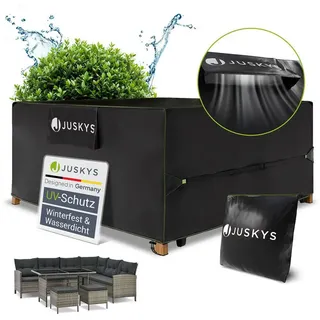Juskys Gartenmöbel Abdeckplane 200 x 200 x 90 cm Schwarz